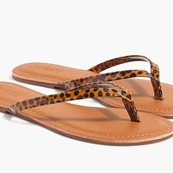 NWT J. Crew Tortoise Easy Summer Flip Flop Size 8